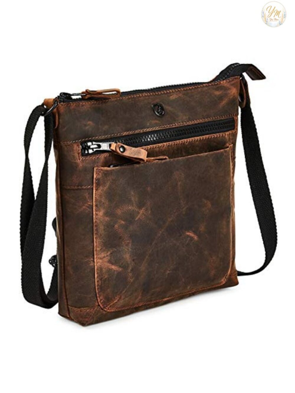 Genuine Leather Small Crossbody Bag Women Vintage Travel Purse Adjustable Strap